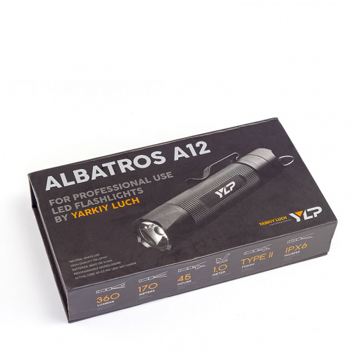 Фонарь ЯРКИЙ ЛУЧ YLP A12 "Albatros" CREE XP-G2 360лм, 4 режима, клипса, под аккум 18650 /3xAAA фото 3