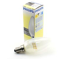 Лампа накаливания PHILIPS B35 40W E14 FR (миньон) свеча матовая