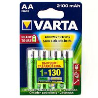 Аккумулятор VARTA HR6 (AA) Ni-MH 2100mAh предзаряженный бл/4,  (Цена за 1шт)