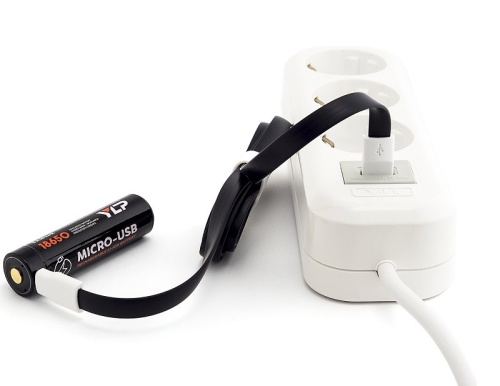 Фонарь ЯРКИЙ ЛУЧ LH-500 ACCU "ENOT" налобный/ручной XP-G3 500лм, аккум. YLP 18650 2600mAh с встр. ЗУ фото 4