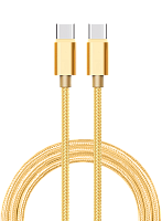 Шнур USB Type-C 3.1 - USB Type-C 3.1, 1 м, золотой,ATOM