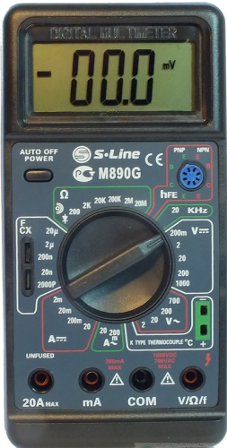 Мультиметр цифровой S-line M-890G