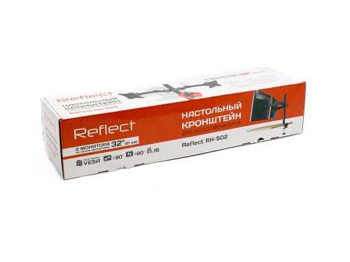 Кронштейн настольный для монитора Reflect RK-502 15-32" (до 16 кг, черный) фото 5
