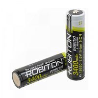 Аккумулятор ROBITON 3.4/Li18650 (NCR18650B) с защитой PK1, (Цена за 1 шт.)