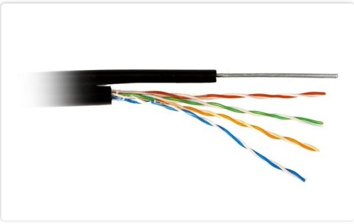 Витая пара Atcom FTP cat 5E (CCA, трос 1.2 mm, 0.5 mm, 305 m) экран, внешняя прокладка фото 2