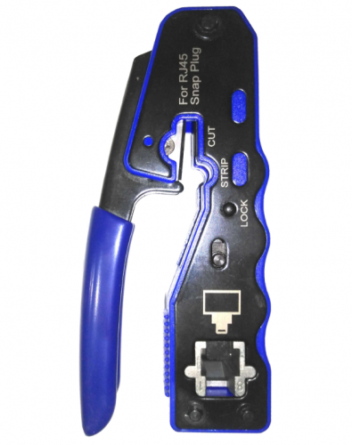 Инструмент обжимной для коннекторов со сквозным отверстием EZNetko plug RJ-45 (8p8c), NT-670 фото 4