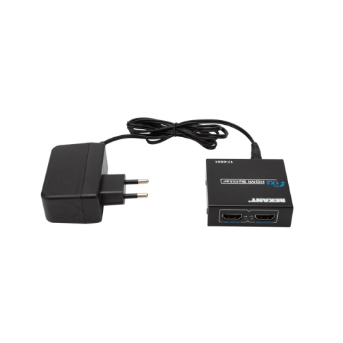 Делитель гнездо HDMI на 2 гнезда HDMI, металл фото 3