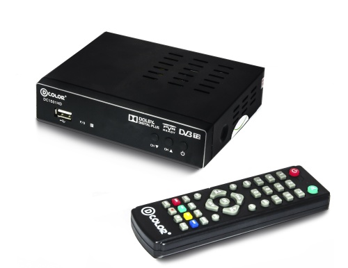Цифровой ресивер D-COLOR DC1501HD (Эфирный, DVB-T2, HD, Dolby Digital) фото 2