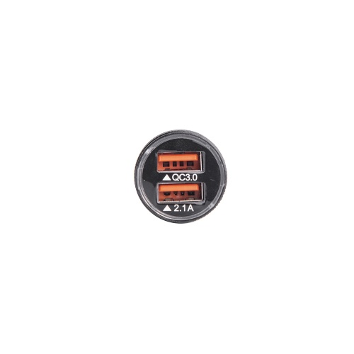 Автомобильный адаптер Delta+ ETL-AQC5V2A, 28Вт, 2USB, QC3.0, 5В2.1А, черн., цв.коробка фото 2