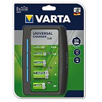 Зарядное устройство VARTA Universal Charger для 2/4 AAA, AA, C, D, 1/2 9V Ni-MH