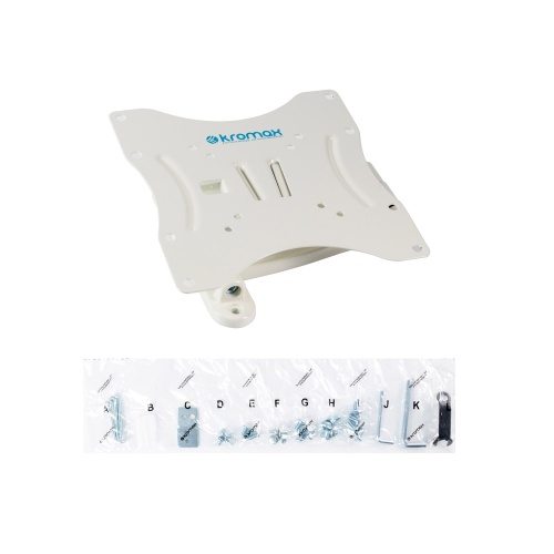 Кронштейн настенный Kromax TECHNO-3 White 15-40" (наклон +8°/-15°, поворот 180°, до 20 кг, белый) фото 6