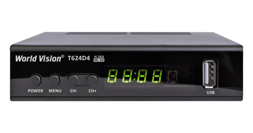 Цифровой ресивер  World Vision T624D4  (Эфирный, DVB-T2/C, HD, Dolby Digital)
