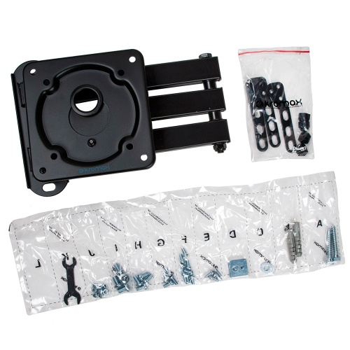 Кронштейн настенный Kromax DIX-14 15"-42" (наклон +5°/-10°, поворот 180°, до 20 кг, черный) фото 4