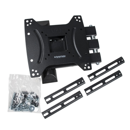 Кронштейн настенный Kromax OPTIMA-404 15-55" (наклон -12°/+5°, поворот ±90, до 35 кг, черный) фото 3