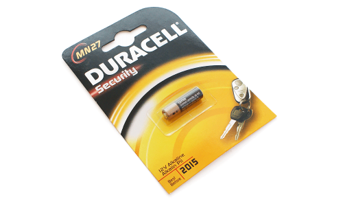 Батарейка щелочная Duracell  A27 (MN27) 12В бл/1 фото 2