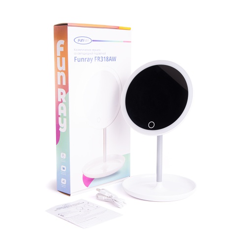 Светильник-зеркало Funray FR318AW (5500/6500К, 18 диодов, АКБ 300 mAh, 100Лм) фото 5