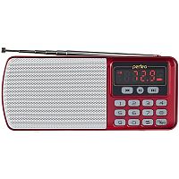 Радиоприемник цифровой Perfeo ЕГЕРЬ FM+ 70-108МГц/ MP3/ питание USB или BL5C/ красный