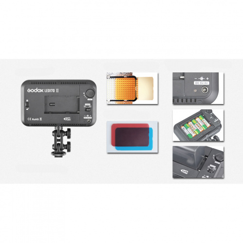 Осветитель светодиодный Godox LED170 II накамерный фото 2 Осветитель светодиодный Godox LED170 II накамерный фото 2