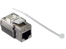 Модуль экр, RJ-45, cat.6А, 90°, 110 тип, под инстр, KE, металлик,СКС "J"