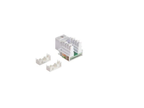 Модуль н/э, RJ-45, cat.5e, 90°, 110/Krone тип, универсальный, белый фото 2