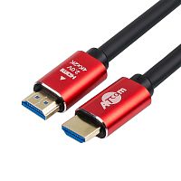 Кабель HDMI-HDMI v2.0 15,0м (Red/Gold) Atcom, пакет