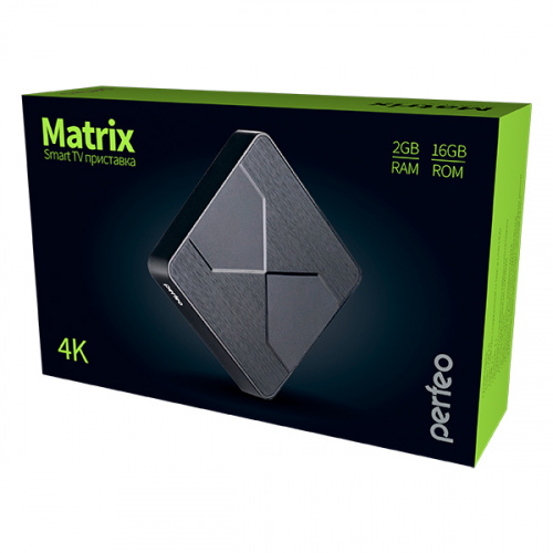 Приставка Perfeo MATRIX 2G/16Gb (Android 9.0 TV Box) фото 3