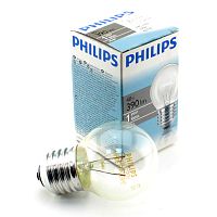 Лампа накаливания PHILIPS P45 40W E27 CL шарик прозрачный