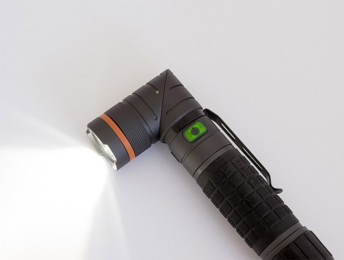 Фонарь ЯРКИЙ ЛУЧ "Periscope UV" с поворачивающейся головой, аккум. 18650 2600mAh, встр. ЗУ фото 2