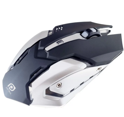 Мышь оптическая Perfeo SHOOTER, 6 кн, USB, чёрн, GAME DESIGN, подсветка 6 цветов