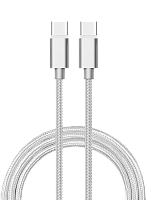 Шнур USB Type-C 3.1 - USB Type-C 3.1, 1 м, серебрянный, АТОМ