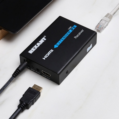 Приёмник сигнала HDMI по витой паре LAN (RJ-45) кат. 5е/6  фото 3