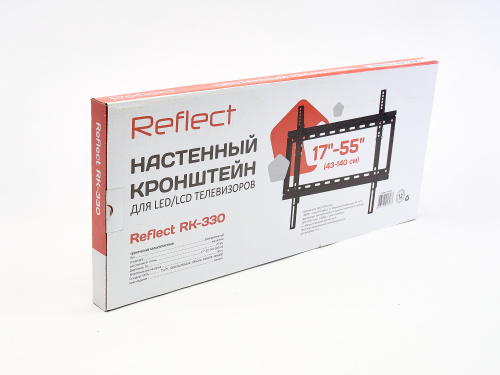 Кронштейн настенный Reflect RК-330 17-55" (наклон 0°/+10°, до 30 кг, черный) фото 5