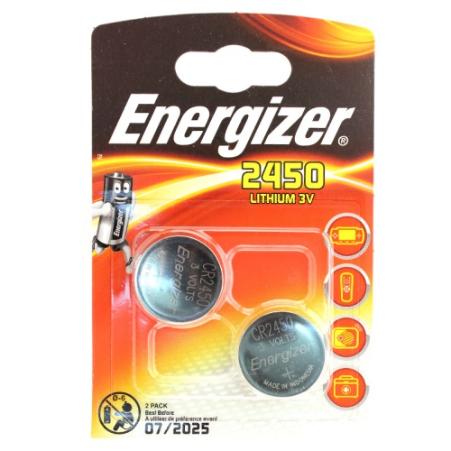 Батарейка литиевая ENERGIZER CR2450 дисковая 3В бл/2