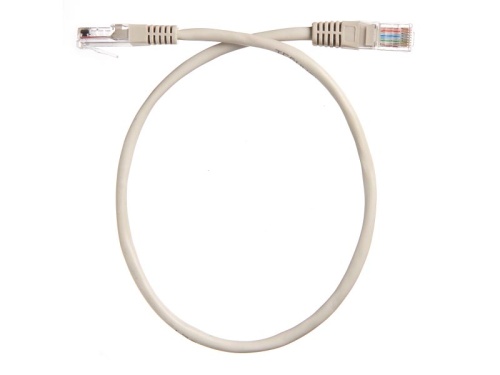 Патч-корд Technolink UTP4 cat 5e, 0,5м, ВС, серый, LSZH
