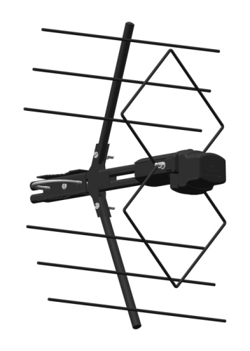 Антенна уличная Дельта Н118F б/к (пассивная, DVB-T2, 8-9 дБ, коробка)