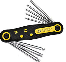 Набор ключей складной BOSI TORX звездочка, BS420981(8шт) T9 - T40