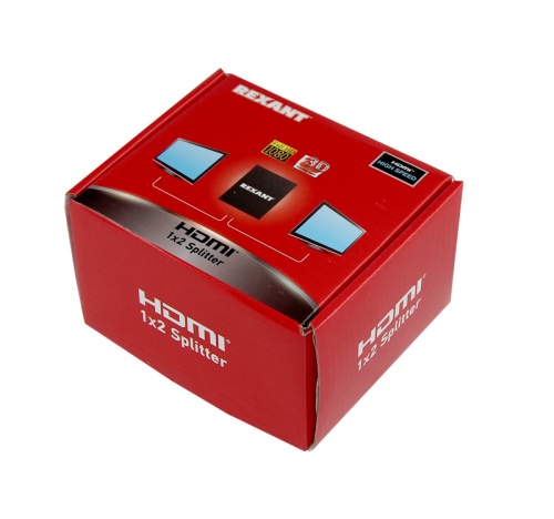 Делитель гнездо HDMI на 2 гнезда HDMI, металл фото 4