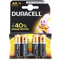 Батарейка щелочная DURACELL Basic LR6 (AA, MN1500) 1.5В бл/4 (Цена за 1 шт.)