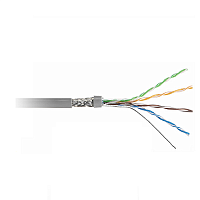 Витая пара LC SFTP4 cat.5е, одножильный / экранированный + оплетка 305м, CU