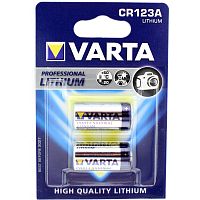 Батарейка литиевая VARTA CR123 Professional Lithium 3В бл/2 (Цена за 1 штуку)
