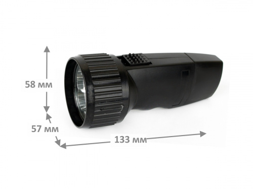 Фонарь Ultraflash LED 3859 аккумуляторный, 5 светодиодов, черный, зарядка 220В фото 2