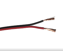 Акустический кабель 2*0.75 мм2 (42*0.15мм) CCA, 100м, NETKO Optima (черн/красн)