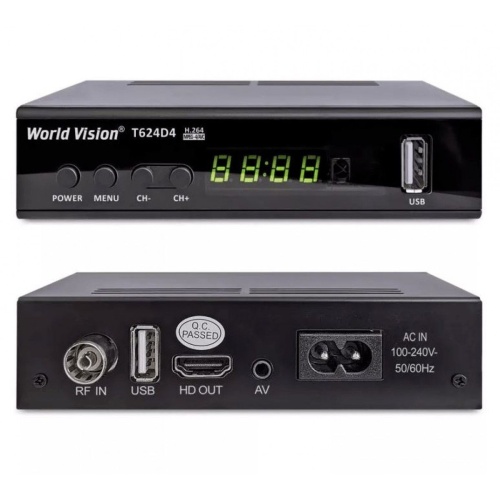 Цифровой ресивер  World Vision T624D4  (Эфирный, DVB-T2/C, HD, Dolby Digital) фото 3