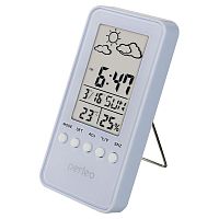 Часы-метеостанция Perfeo "Window", белый, (PF-S002A) время, температура, влажность, дата