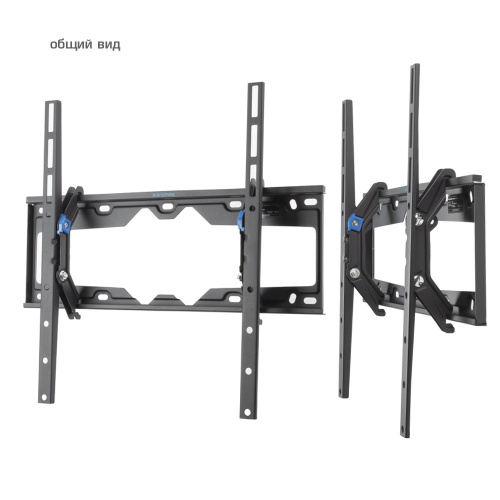 Кронштейн настенный Kromax ELEMENT-4 22"-65"(наклон 0°/+15°, от стены 66 мм, до 50 кг, черный) фото 2 Кронштейн настенный Kromax ELEMENT-4 22"-65"(наклон 0°/+15°, от стены 66 мм, до 50 кг, черный) фото 2