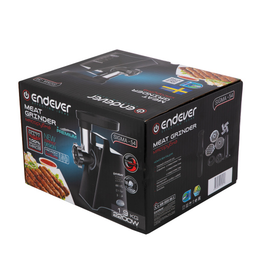 Мясорубка электрическая Endever Sigma 54, черная фото 6