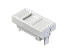 Вставка 45х22,5мм со шторкой для Кейстоуна RJ11, RJ45