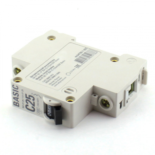 Выключатель автоматический 1P 25A (C) EKF Basic 4.5kA BA 47-29 фото 2 Выключатель автоматический 1P 25A (C) EKF Basic 4.5kA BA 47-29 фото 2