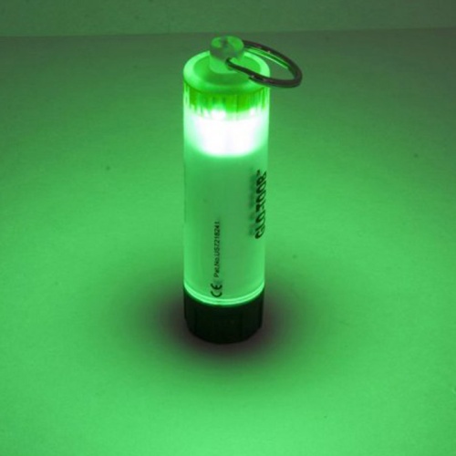 Фонарь ЯРКИЙ ЛУЧ GLO-TOOB зеленый, водонепроницаемость до 60м, 3 режима, на 1хAAA