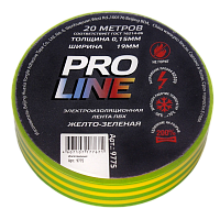 Изолента Pro Line 0,15мм 19/20 желто-зеленая